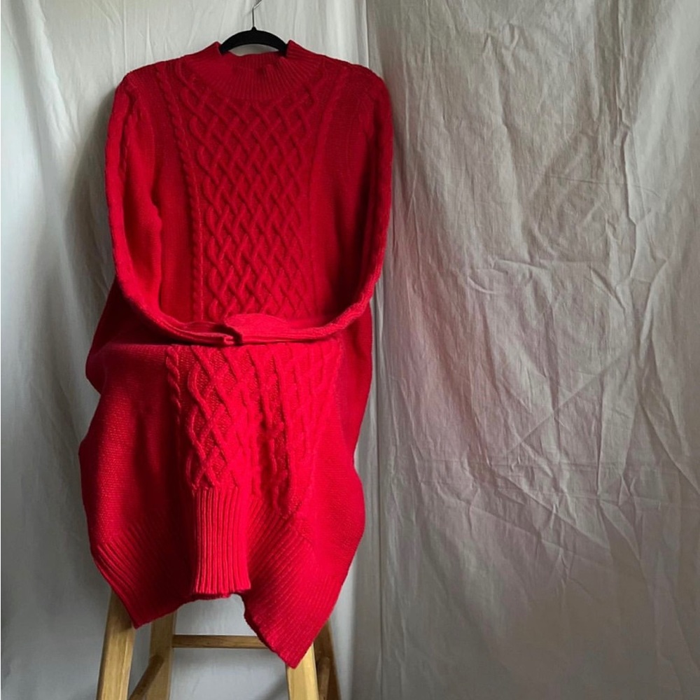 Cherry Red Sweater Dress